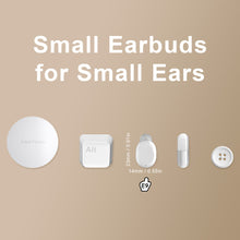 Load image into Gallery viewer, ABRAMTEK E9 Mini Wireless Earbuds for Small Ears - White