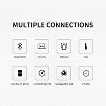 Load image into Gallery viewer, ABRAMTEK X50 Powered Bookshelf Speakers with 5.25'' Woofer