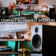 Load image into Gallery viewer, ABRAMTEK X30 Powered Bookshelf Speakers with 3.5'' Woofer