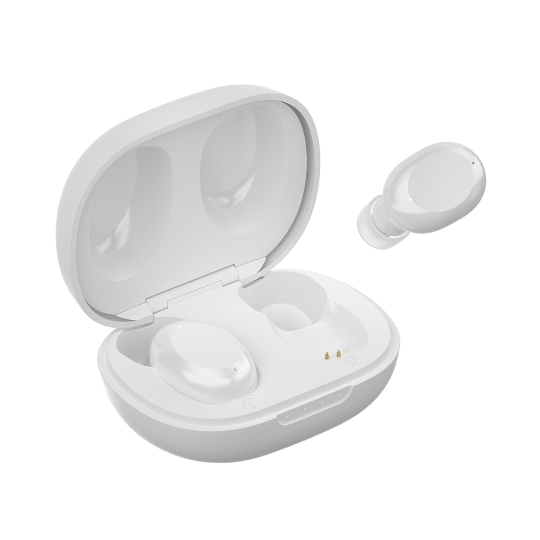 ABRAMTEK E9 Mini Wireless Earbuds for Small Ears - White